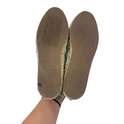 Lilly Pulitzer Lia Espadrille Flats in Multicolor Dive In Pattern Womens 10