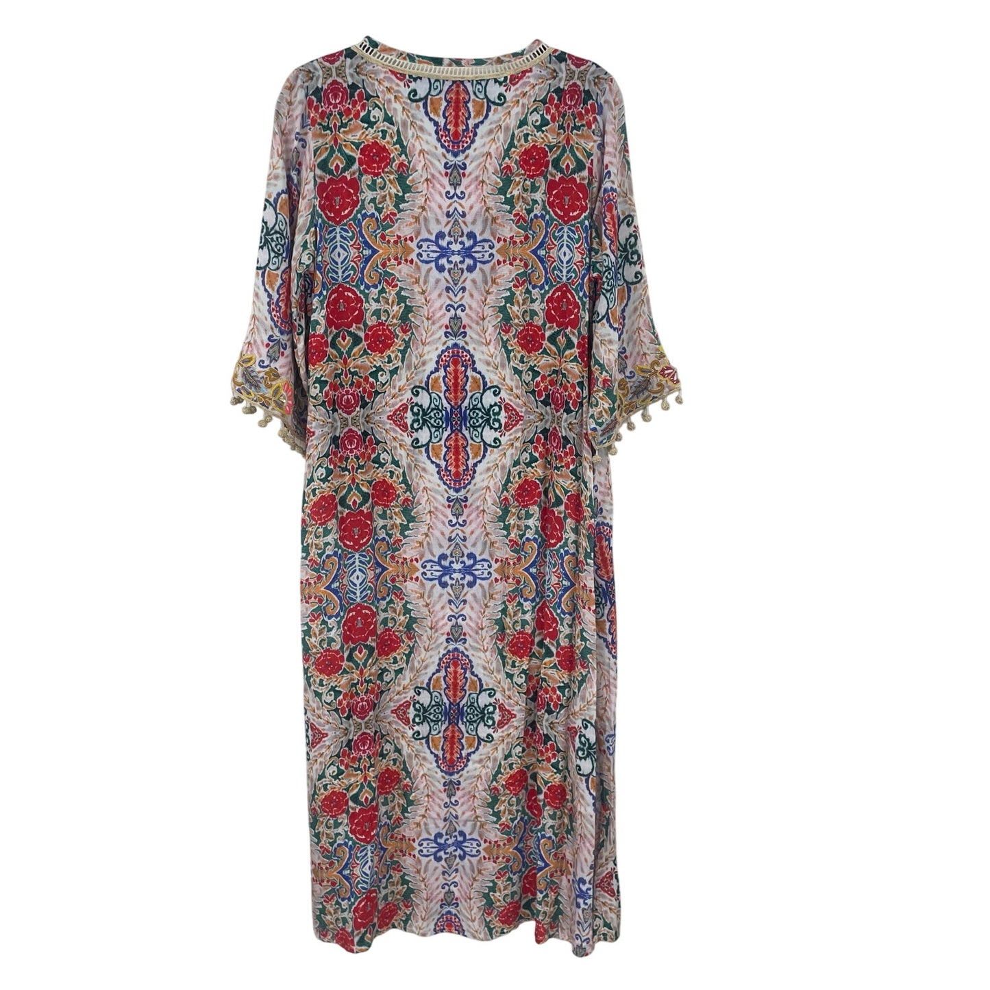 Soft Surroundings Ipanema Dress in Rio Rainbow Print Womens Petite Medium