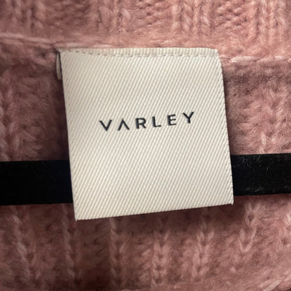 Varley Pink Woodrose Rogan Cropped Knit Turtleneck Sweater Womens Size Large
