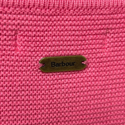 Barbour Pink 100% Cotton Mariner Knit Jumper Pullover Sweater Womens US 12