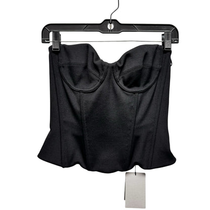 NWT Balenciaga Black Strapless Sweetheart Jersey Bustier Tube Top Womens 2