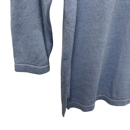 J. McLaughlin Linen Cotton Blend 3/4 Sleeve Sweater Light Blue Womens Size Small