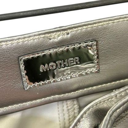 NWT Mother Silver Dagger High Waisted Rail Skimp Faux Leather Pants Womens 25