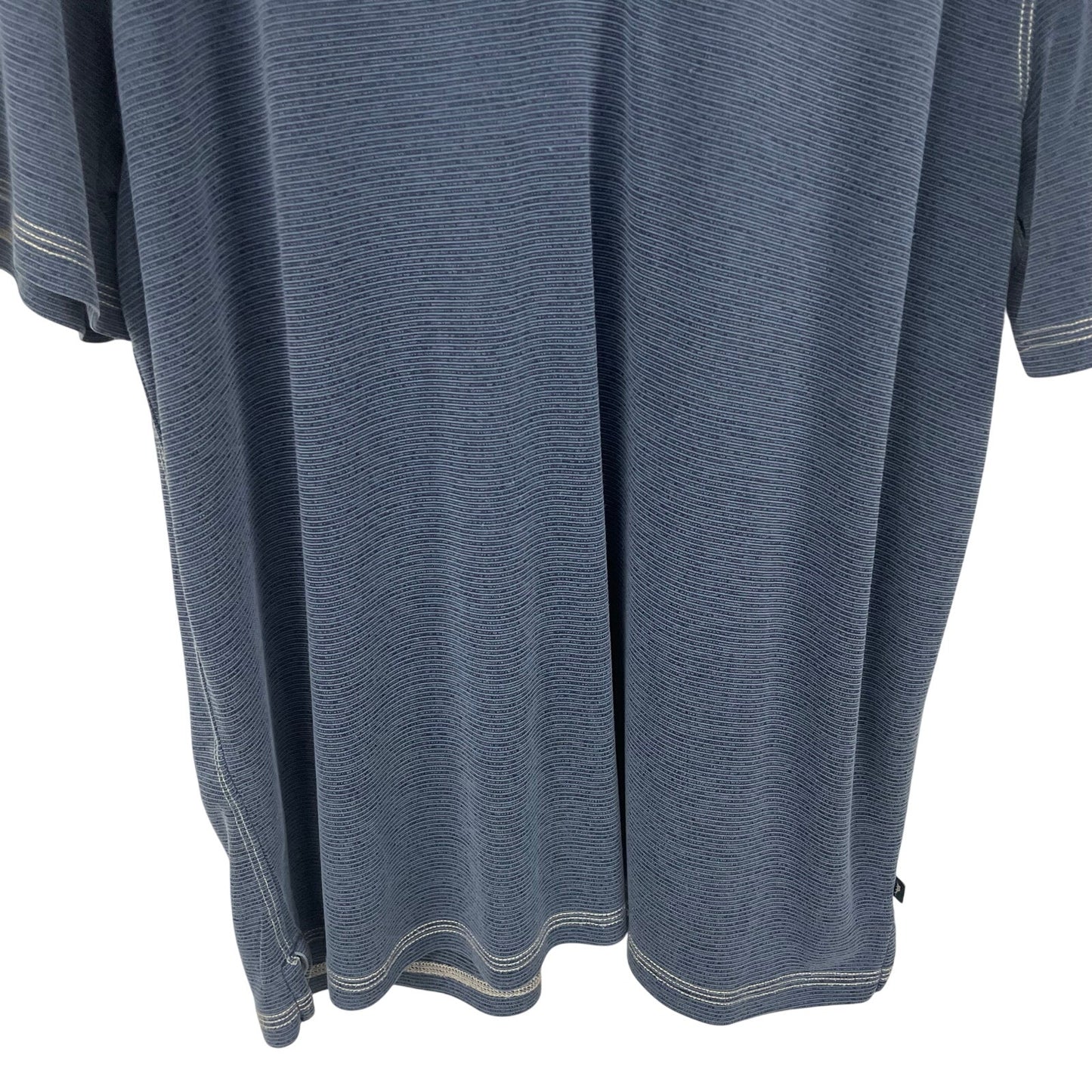 Tommy Bahama Navy Striped Short Sleeve Polo Shirt Mens XL