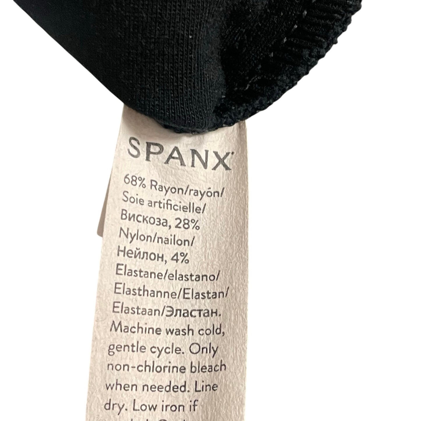 Spanx The Perfect Shift Dress in Classic Black Ponte Stretch Womens Size Medium