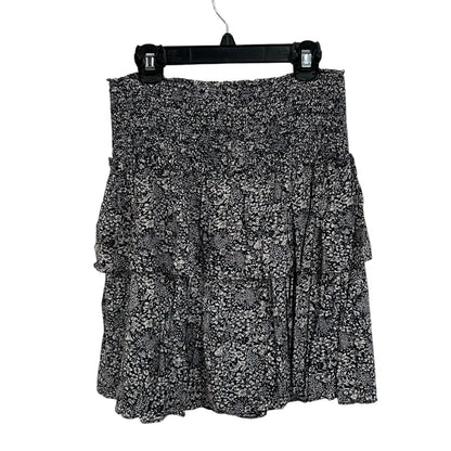 by Anthropologie Smocked Waist Jennalyn Tiered Pull On Mini Skirt Womens Small