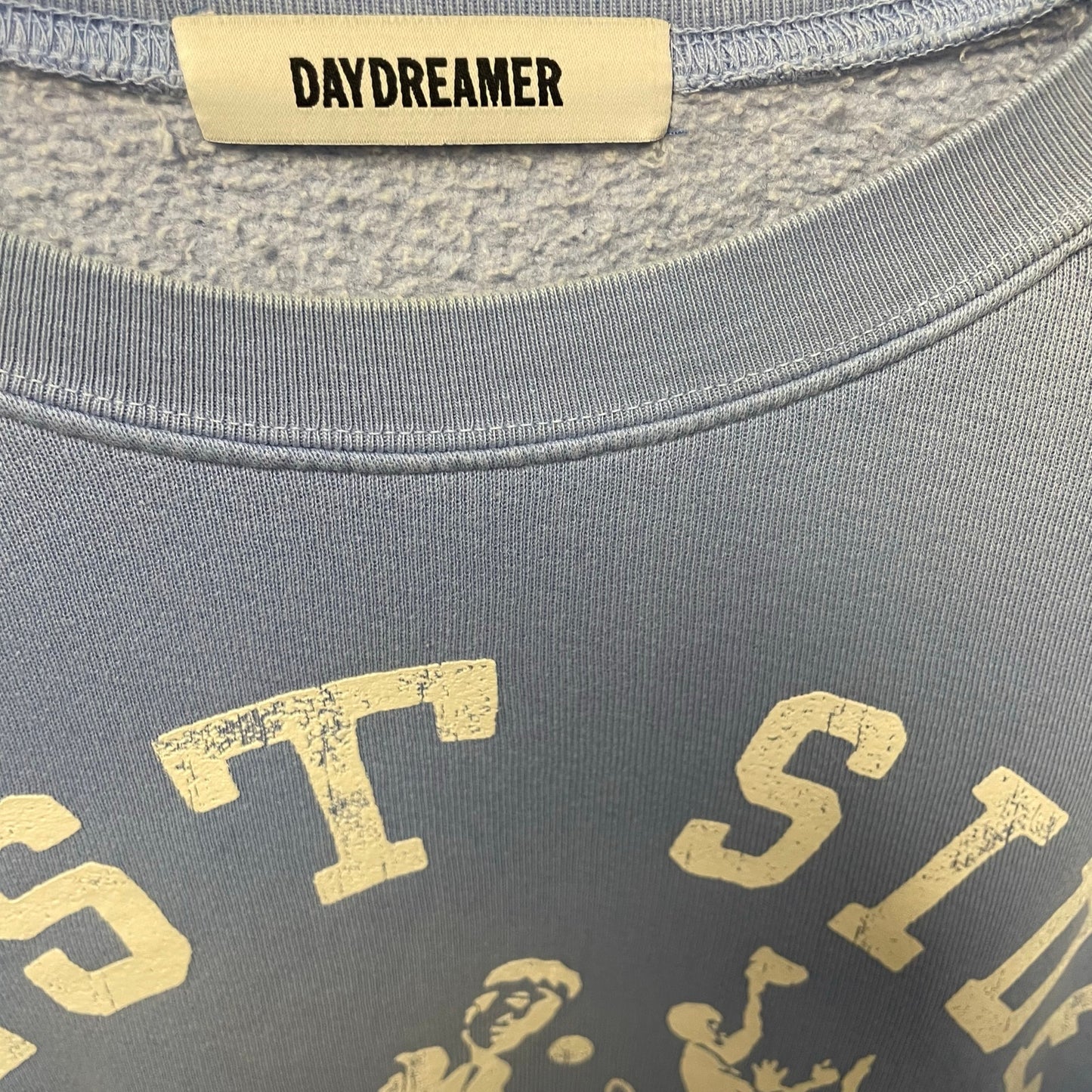 Daydreamer West Side Athletics Crewneck Sweatshirt Light Blue Womens Medium