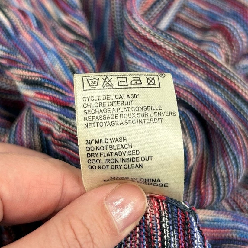 Maje Purple Multi Side Zip Fit & Flare Viscose Mini Skirt Womens 3 /  US Large