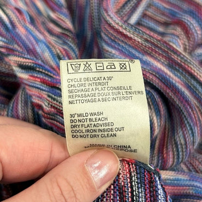 Maje Purple Multi Side Zip Fit & Flare Viscose Mini Skirt Womens 3 /  US Large
