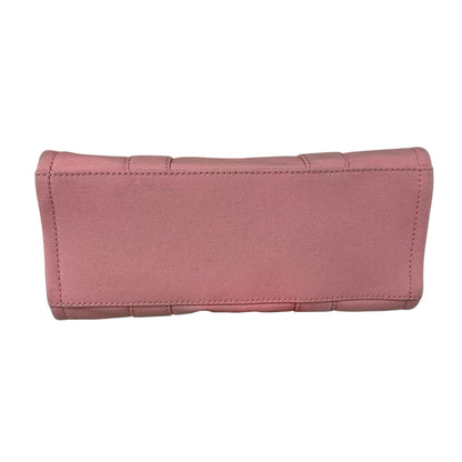 Marc Jacobs Pink White Double Handle The Vote Tote Bag w/ Crossbody Strap AS IS