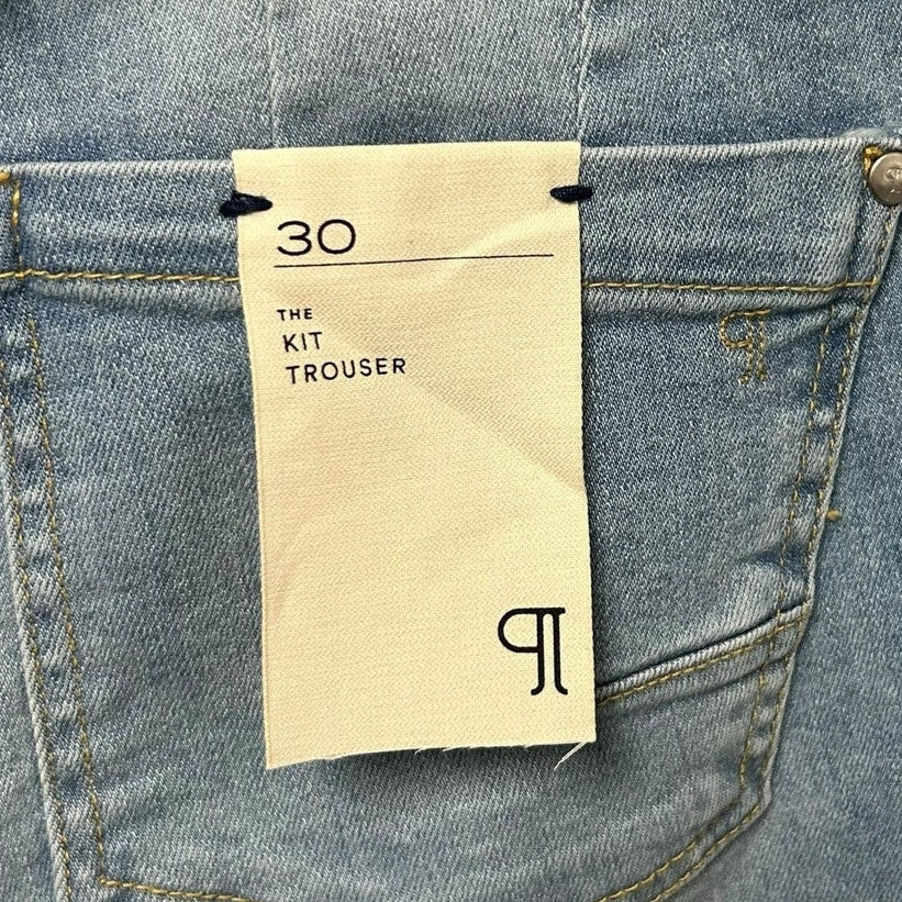 NWT Pilcro The Kit High-Rise Wide-Leg Utility Trouser Denim Jeans Womens Size 30