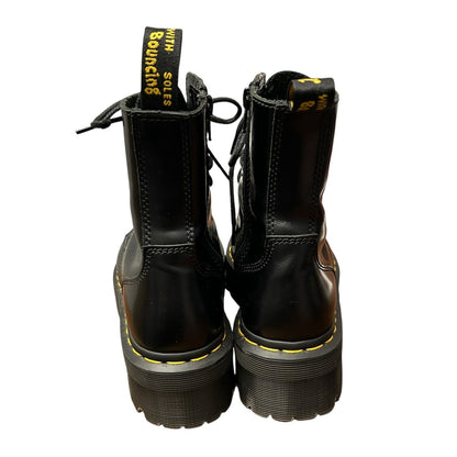 Dr. Martens Black Smooth Leather Platform Lace Up Jadon Boots Womens US 6