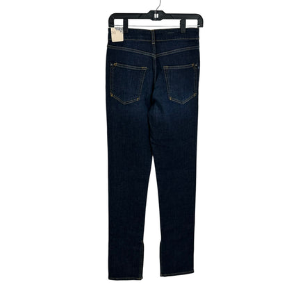NWT Pilcro Ultra High Rise Five Pocket The Split Straight Denim Jeans Womens 26