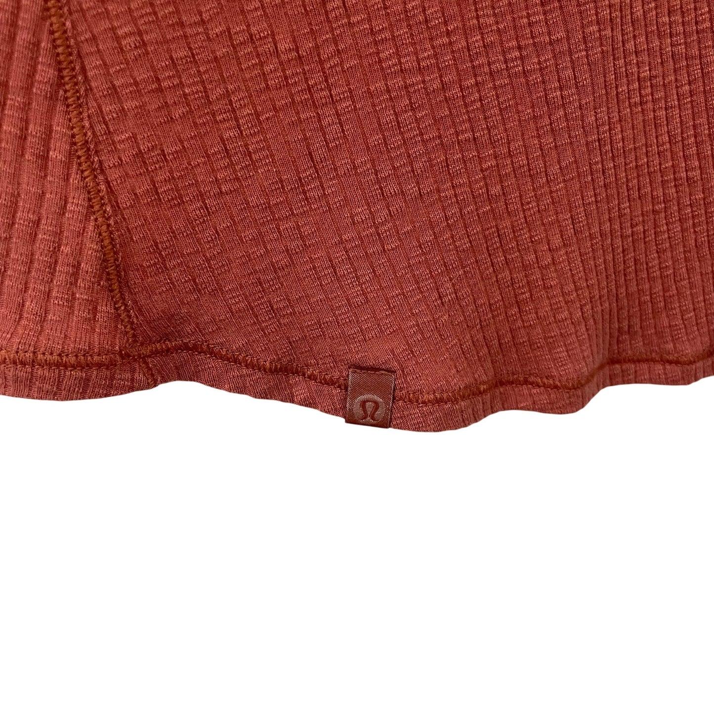 Lululemon Dare to Drape Long Sleeve Tunic Top Rustic Clay Orange Womens Large