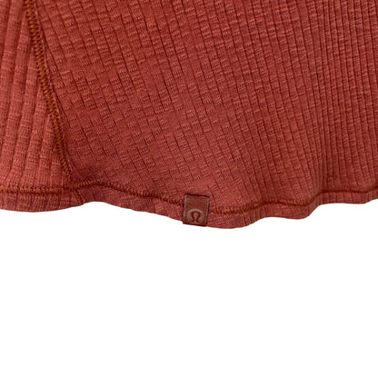 Lululemon Dare to Drape Long Sleeve Tunic Top Rustic Clay Orange Womens Large