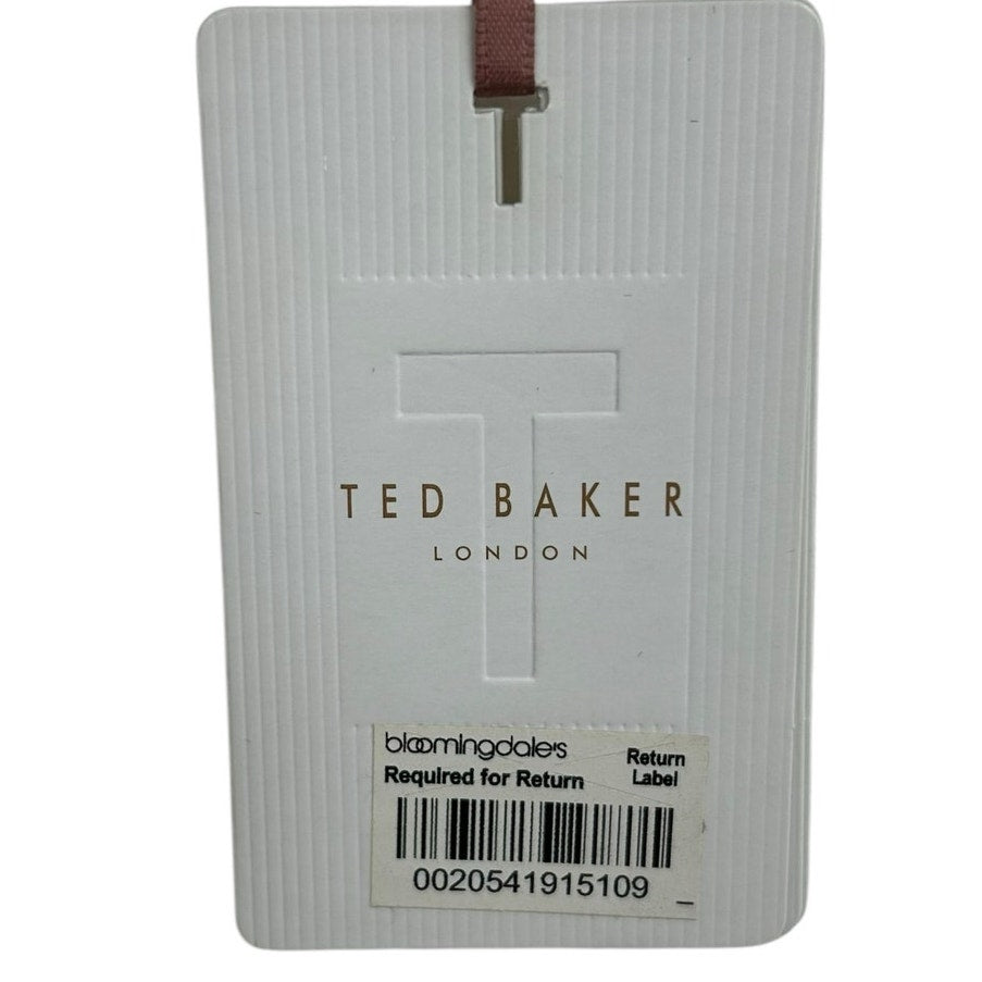 NWT Ted Baker London White Nadyne Ottoman Detailed Dress Womens 1 / US 4