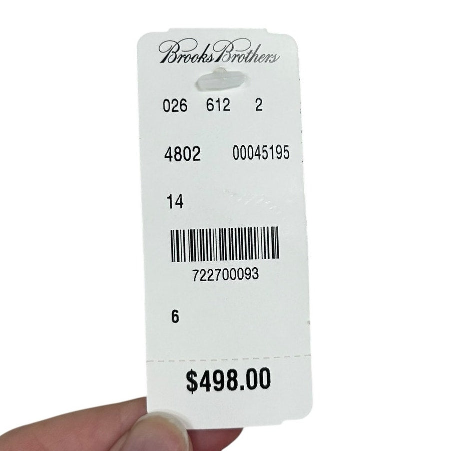 NWT $498.00 Brooks Brothers White Wool Stellita Fit Blazer Jacket Womens US 6