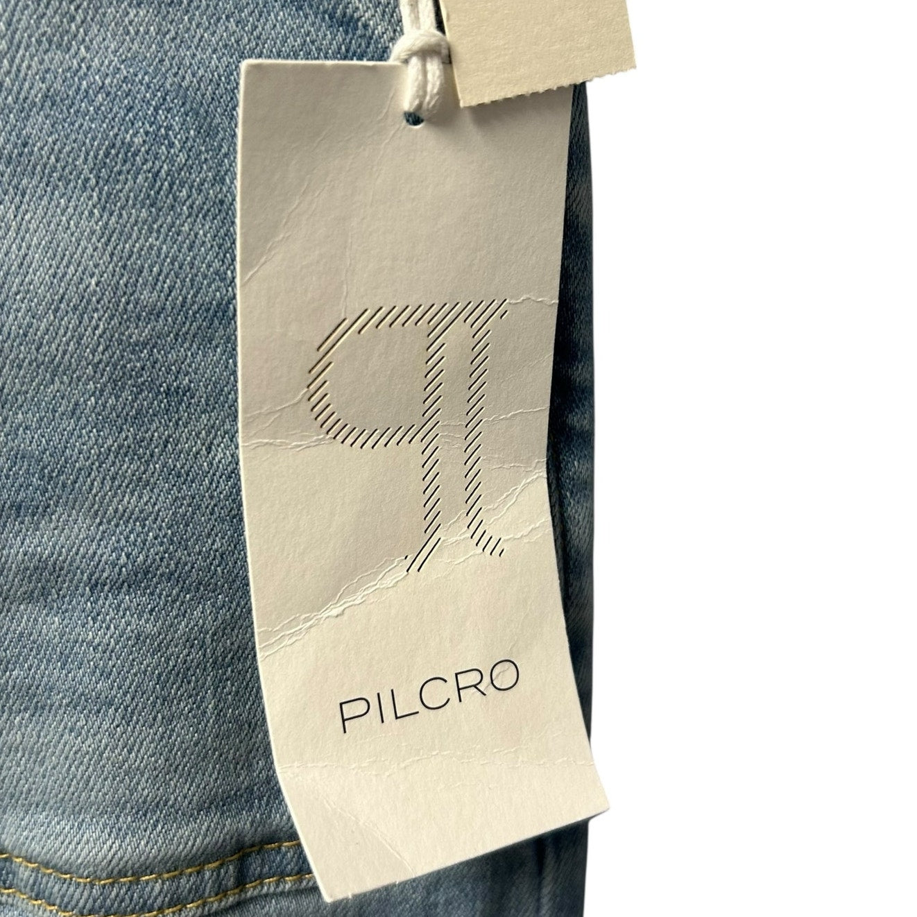 NWT Pilcro The Kit High-Rise Wide-Leg Utility Trouser Denim Jeans Womens Size 30