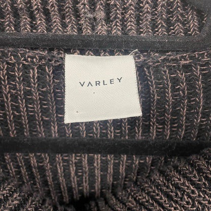 Varley Mentone Knit Half Zip Brown Black Speckle Sweater Womens Size XS