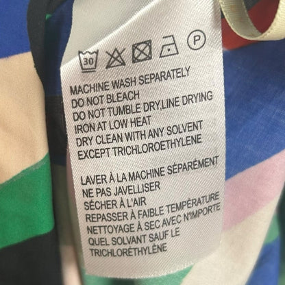 Farm Rio Colorful Monstera Side Zip Cotton Maxi Skirt Womens Medium