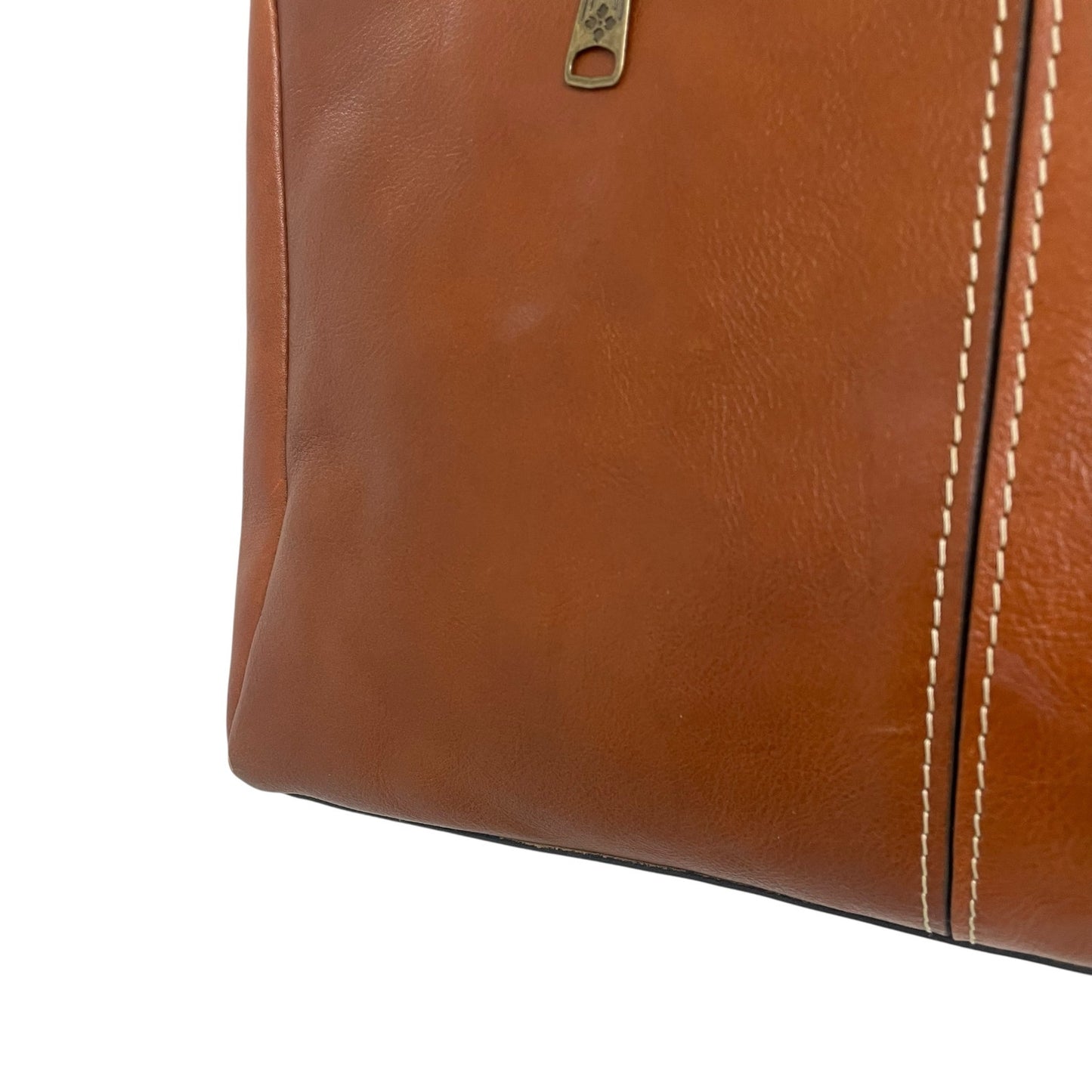 Patricia Nash Heritage Collection Poppy Tote Tan Leather AS IS