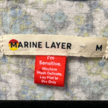 Marine Layer Jamie Short Sleeve Mini Dress in Boho Ditsy Print Womens Medium
