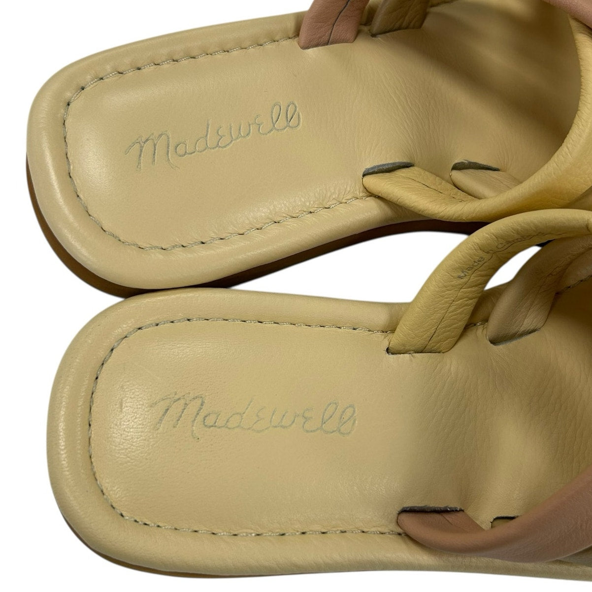 Madewell Buttered Scone Multi Leeandra Puffy Strap Slide Sandal Womens 8